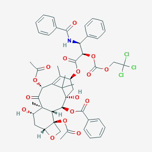[(1S,2S,3R,4S,7R,9S,10S,12R,15S)-4,12-Diacetyloxy-15-[(2R,3S)-3-benzamido-3-phenyl-2-(2,2,2-trichloroethoxycarbonyloxy)propanoyl]oxy-1,9-dihydroxy-10,14,17,17-tetramethyl-11-oxo-6-oxatetracyclo[11.3.1.03,10.04,7]heptadec-13-en-2-yl] benzoate