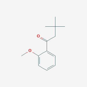 molecular formula C13H18O2 B1318942 3,3-Dimethyl-2'-methoxybutyrophenone CAS No. 898764-14-2