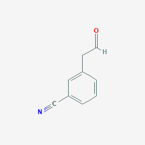 molecular formula C9H7NO B1318953 3-(2-Oxoethyl)benzonitrile CAS No. 109346-98-7