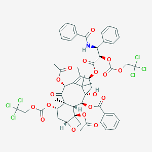 [(1S,2S,3R,4S,7R,9S,10S,12R,15S)-4,12-Diacetyloxy-15-[(2R,3S)-3-benzamido-3-phenyl-2-(2,2,2-trichloroethoxycarbonyloxy)propanoyl]oxy-1-hydroxy-10,14,17,17-tetramethyl-11-oxo-9-(2,2,2-trichloroethoxycarbonyloxy)-6-oxatetracyclo[11.3.1.03,10.04,7]heptadec-13-en-2-yl] benzoate