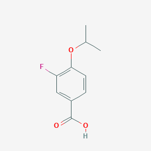 molecular formula C10H11FO3 B1318970 3-Fluoro-4-isopropoxybenzoic acid CAS No. 258273-30-2