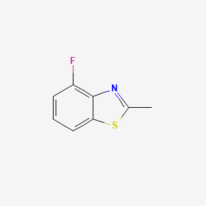 molecular formula C8H6FNS B1318980 4-Fluoro-2-methylbenzothiazole CAS No. 1188031-81-3