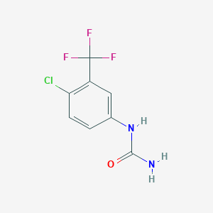 molecular formula C8H6ClF3N2O B1318983 1-(4-Chloro-3-(trifluoromethyl)phenyl)urea CAS No. 343247-69-8