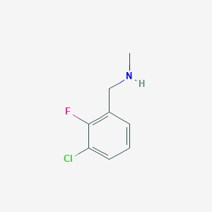 molecular formula C8H9ClFN B1318990 N-(3-Chloro-2-fluorobenzyl)-N-methylamine CAS No. 1305711-90-3