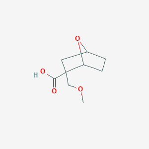 molecular formula C9H14O4 B13189947 2-(Methoxymethyl)-7-oxabicyclo[2.2.1]heptane-2-carboxylic acid 