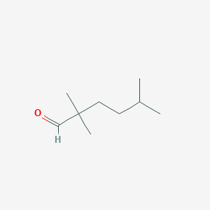 molecular formula C9H18O B1318999 2,2,5-Trimethylhexanal 