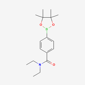 molecular formula C17H26BNO3 B1319005 N,N-Diethyl-4-(4,4,5,5-tetramethyl-1,3,2-dioxaborolan-2-yl)benzamide CAS No. 325142-99-2
