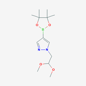 molecular formula C13H23BN2O4 B1319014 1-(2,2-Dimethoxyethyl)-4-(4,4,5,5-tetramethyl-1,3,2-dioxaborolan-2-yl)-1H-pyrazole CAS No. 864754-40-5