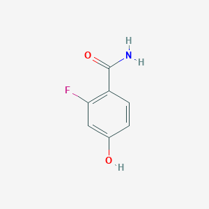 molecular formula C7H6FNO2 B1319021 2-氟-4-羟基苯甲酰胺 CAS No. 1133122-96-9