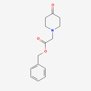 molecular formula C14H17NO3 B1319034 Benzyl 2-(4-oxopiperidin-1-yl)acetate CAS No. 364056-14-4