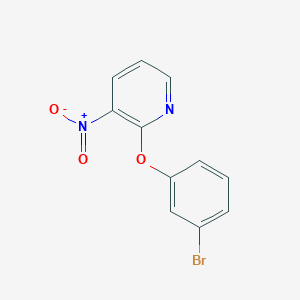 molecular formula C11H7BrN2O3 B1319036 2-(3-Bromophenoxy)-3-nitropyridine 