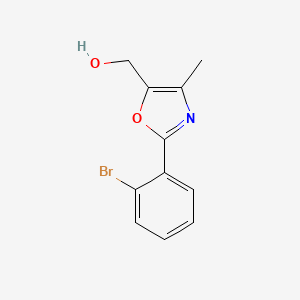 molecular formula C11H10BrNO2 B13190425 [2-(2-Bromophenyl)-4-methyl-1,3-oxazol-5-yl]methanol 