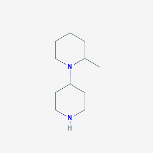 molecular formula C11H22N2 B13190533 2-Methyl-1-(piperidin-4-yl)piperidine 