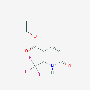molecular formula C9H8F3NO3 B1319063 Ethyl 6-oxo-2-(trifluoromethyl)-1,6-dihydropyridine-3-carboxylate CAS No. 194673-13-7