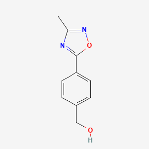 molecular formula C10H10N2O2 B1319065 [4-(3-Methyl-1,2,4-oxadiazol-5-yl)phenyl]methanol CAS No. 362529-02-0