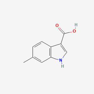 molecular formula C10H9NO2 B1319080 6-methyl-1H-indole-3-carboxylic acid CAS No. 209920-43-4