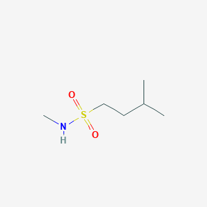 molecular formula C6H15NO2S B13190849 N,3-dimethylbutane-1-sulfonamide 