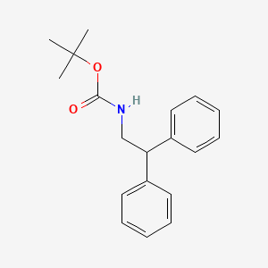 molecular formula C19H23NO2 B1319097 (2,2-Diphenyl-ethyl)-carbamic acid tert-butyl ester 