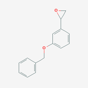 molecular formula C15H14O2 B1319099 2-[3-(苄氧基)苯基]环氧乙烷 CAS No. 19957-64-3
