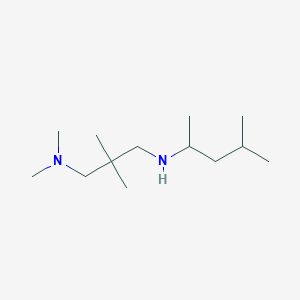 molecular formula C13H30N2 B13190991 [3-(Dimethylamino)-2,2-dimethylpropyl](4-methylpentan-2-YL)amine 