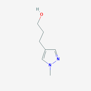 molecular formula C7H12N2O B1319104 3-(1-甲基-1H-吡唑-4-基)丙醇 CAS No. 192661-38-4