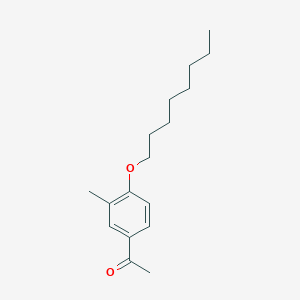 molecular formula C17H26O2 B1319117 Ethanone, 1-[3-methyl-4-(octyloxy)phenyl]- CAS No. 127806-88-6