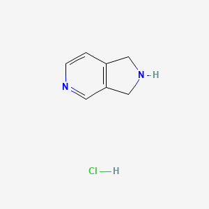 molecular formula C7H9ClN2 B1319139 2,3-Dihydro-1H-pyrrolo[3,4-C]pyridine hydrochloride CAS No. 651558-58-6