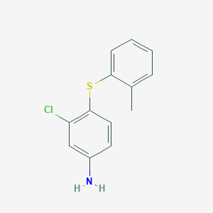 Benzenamine, 3-chloro-4-[(methylphenyl)thio]-