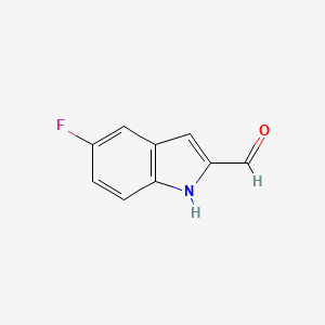 molecular formula C9H6FNO B1319149 5-Fluoro-1H-indole-2-carbaldehyde CAS No. 220943-23-7