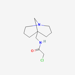 molecular formula C11H19ClN2O B13191778 N-({1-azabicyclo[3.3.1]nonan-5-yl}methyl)-2-chloroacetamide 