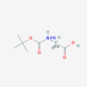 2-[(2-Methylpropan-2-yl)oxycarbonyl(15N)amino]acetic acid