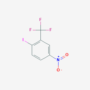 molecular formula C7H3F3INO2 B1319186 1-Iodo-4-nitro-2-(trifluoromethyl)benzene CAS No. 400-75-9
