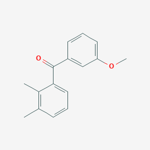 molecular formula C16H16O2 B1319194 2,3-Dimethyl-3'-methoxybenzophenone CAS No. 750633-69-3