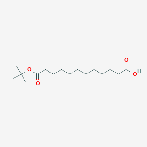 molecular formula C16H30O4 B1319199 12-(Tert-butoxy)-12-oxododecanoic acid CAS No. 234081-98-2