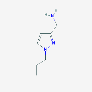 [(1-propyl-1H-pyrazol-3-yl)methyl]amine