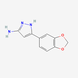 3-(1,3-benzodioxol-5-yl)-1H-pyrazol-5-amine