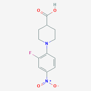 1-(2-Fluoro-4-nitrophenyl)piperidine-4-carboxylic acid