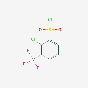 molecular formula C7H3Cl2F3O2S B1319264 2-Chloro-3-(trifluoromethyl)benzene-1-sulfonyl chloride CAS No. 1214346-10-7