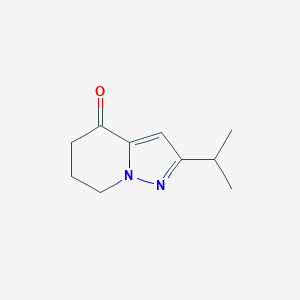 molecular formula C10H14N2O B13192669 2-(Propan-2-yl)-4H,5H,6H,7H-pyrazolo[1,5-a]pyridin-4-one 