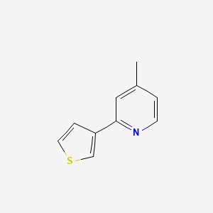 molecular formula C10H9NS B1319267 4-Methyl-2-(3-thienyl)pyridine CAS No. 56421-81-9