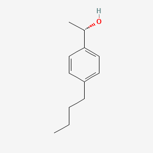 molecular formula C12H18O B13192694 (1S)-1-(4-butylphenyl)ethanol 