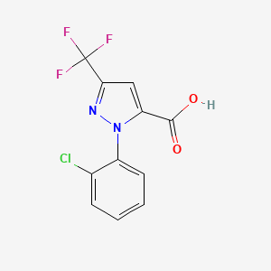 1-(2-chlorophenyl)-3-(trifluoromethyl)-1H-pyrazole-5-carboxylic acid