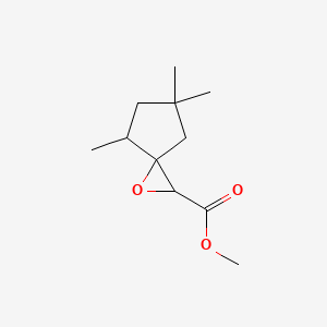 molecular formula C11H18O3 B13192749 Methyl 4,6,6-trimethyl-1-oxaspiro[2.4]heptane-2-carboxylate 