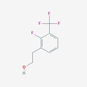 molecular formula C9H8F4O B1319297 2-[2-Fluoro-3-(trifluoromethyl)phenyl]ethanol CAS No. 886761-81-5