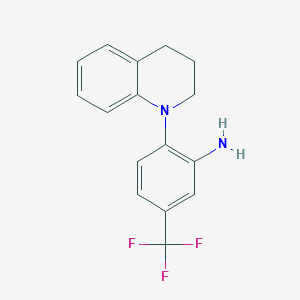 B1319314 2-[3,4-Dihydro-1(2H)-quinolinyl]-5-(trifluoromethyl)aniline CAS No. 937596-29-7