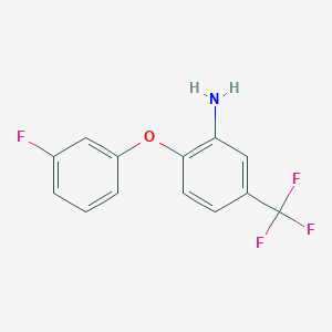 2-(3-Fluorophenoxy)-5-(trifluoromethyl)aniline
