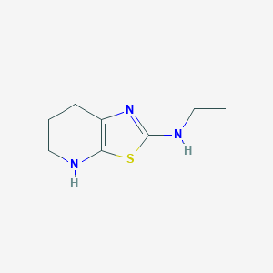 molecular formula C8H13N3S B13193182 N-Ethyl-4H,5H,6H,7H-[1,3]thiazolo[5,4-b]pyridin-2-amine 