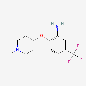 2-(1-Methylpiperidin-4-yloxy)-5-(trifluoromethyl)benzenamine