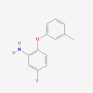 molecular formula C13H12FNO B1319326 5-Fluoro-2-(3-methylphenoxy)aniline CAS No. 937596-33-3