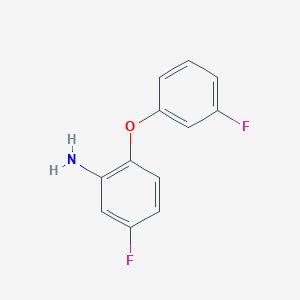 molecular formula C12H9F2NO B1319327 5-Fluoro-2-(3-fluorophenoxy)aniline CAS No. 937596-35-5
